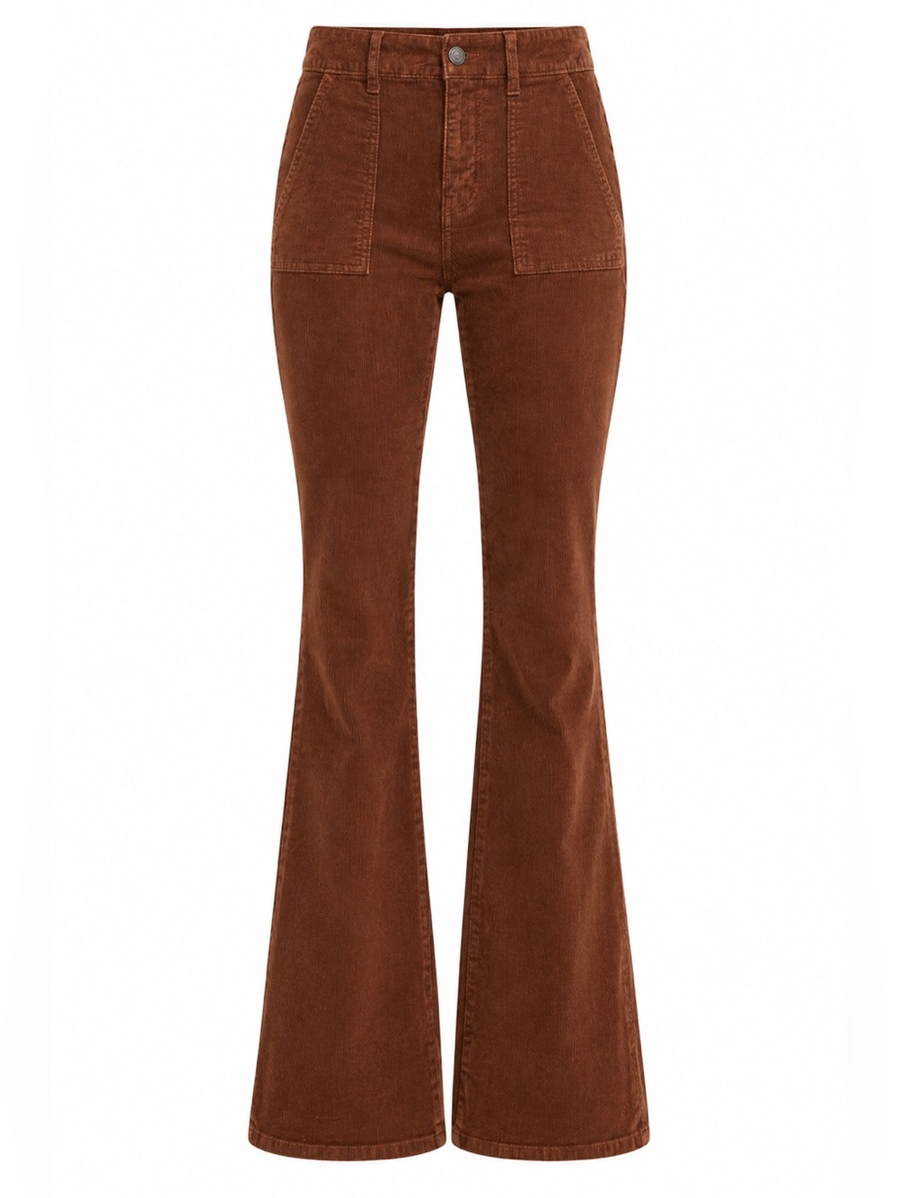 American Eagle Brown Corduroy Flare Pants NWT Size 10 Long